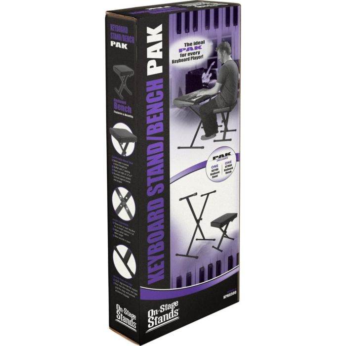 ON STAGE KPK6500 Keyboard Stand & Bench Pack - Ray's Midbell Music