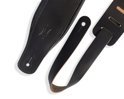 LEVYS M26PDBLK 3" Top Grain Leather Guitar Straps