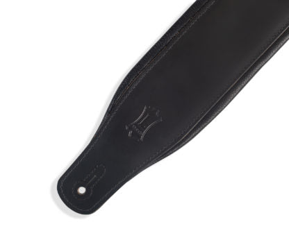 LEVYS M26PDBLK 3" Top Grain Leather Guitar Straps