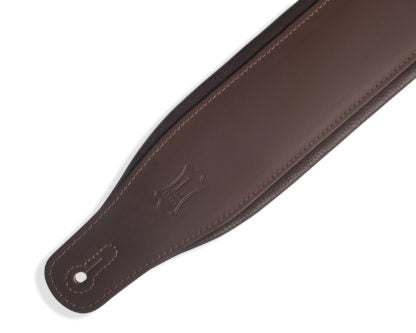 LEVYS M26PDDBRDBR 3" Top Grain Leather Guitar Straps