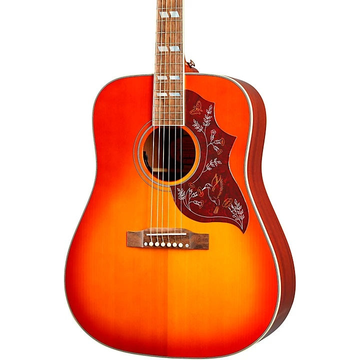 Epiphone MBHUMACS Masterbilt Hummingbird A/E Guitar (Aged Cherry Sunburst)