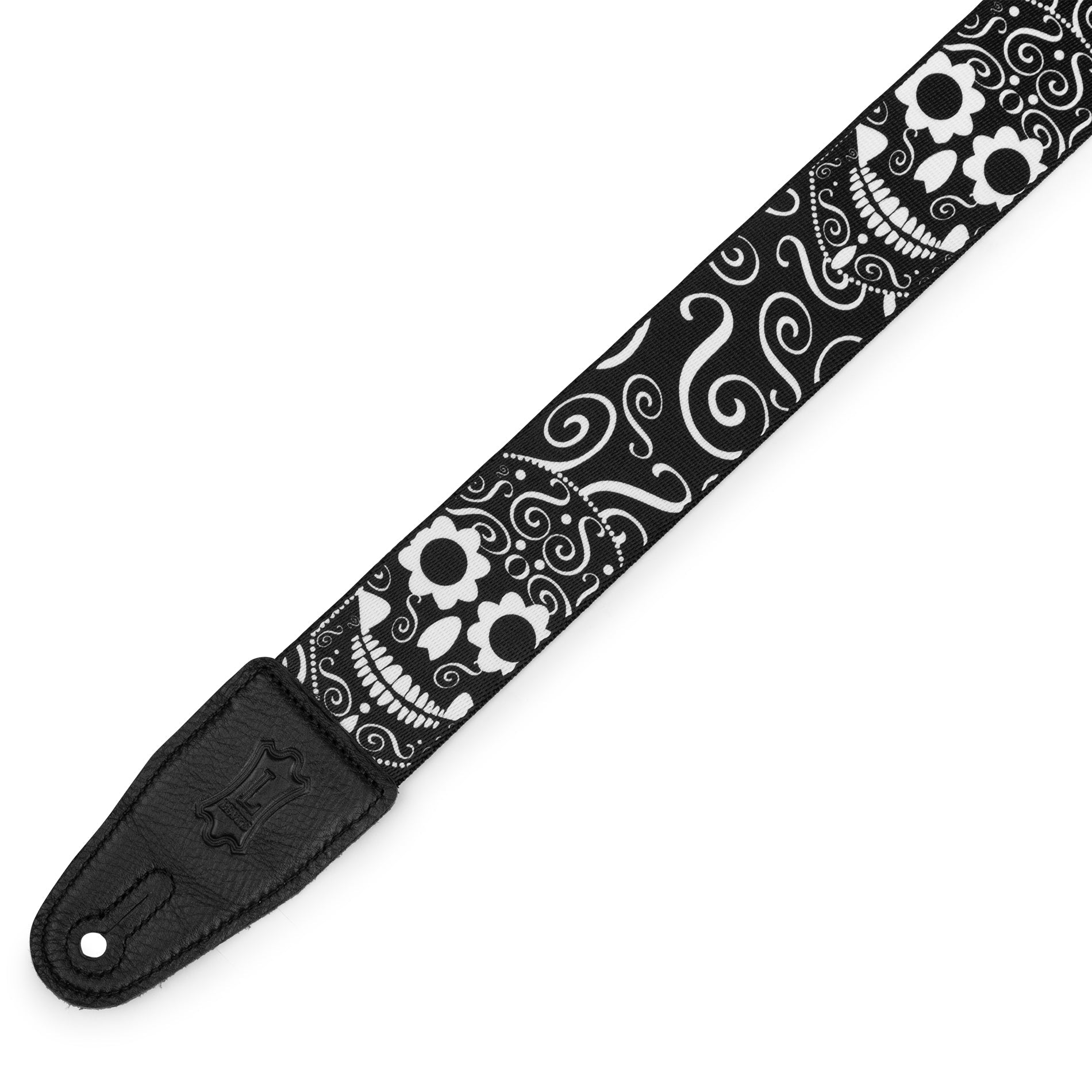 LEVYS MP2CAL003 2" Poly Calaca Guitar Strap - Skulls