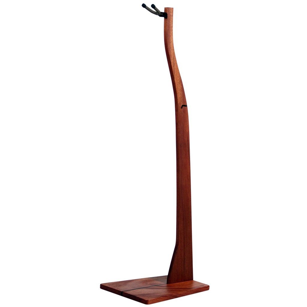 Zither Music C03 Wooden Cello Stand with Bow Holder - Handcrafted Solid Wood Floor Stand (Mahogany)