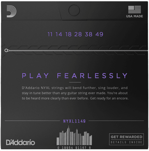 D'ADDARIO NYXL1149 NYXL Nickel Wound Medium Electric Guitar Strings (11-49) - Ray's Midbell Music
