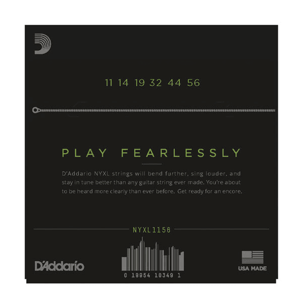 D'ADDARIO NYXL1156 NYXL Medium Top/Extra-Heavy Bottom Electric Guitar Strings, - Ray's Midbell Music