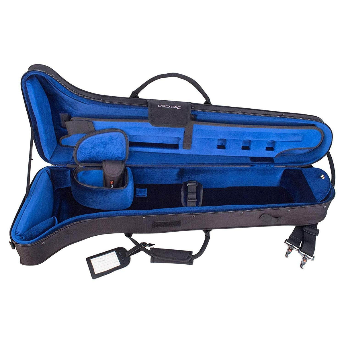 Protec PB306CT Tenor Trombone with F-Attachment PRO PAC Case – Contoured (Black) - Ray's Midbell Music