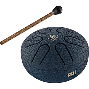 MEINL PERCUSSN PSTD2NBVF Pocket Steel Tongue Drum, A Major (Navy Blue) - Ray's Midbell Music