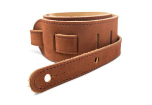 Taylor 410325 2.5" Sanded Suede Guitar Strap, Medium Brown
