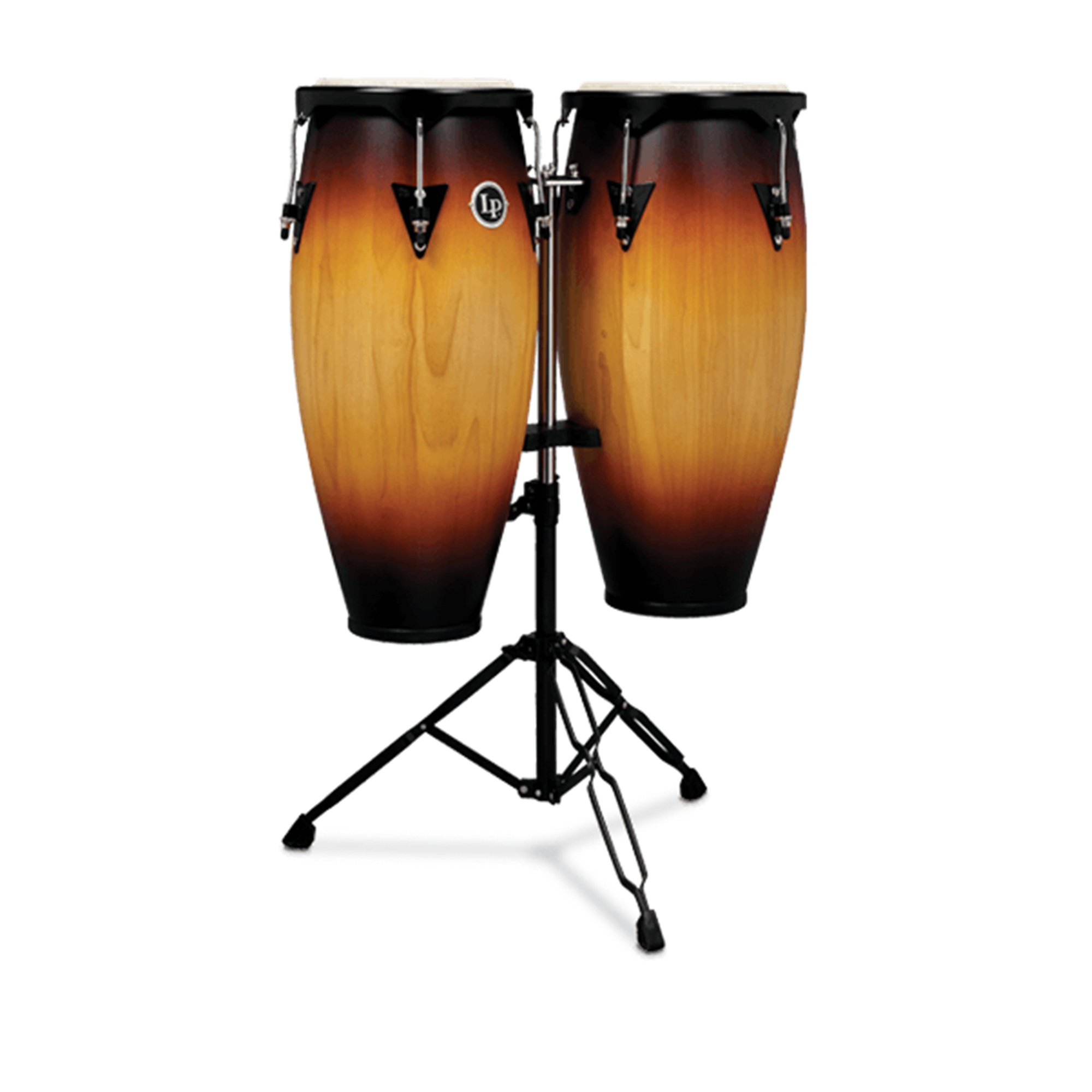 LP LP646NYDW 10" & 11" City Series Conga Set w/ Double Stand (Dark Wood)