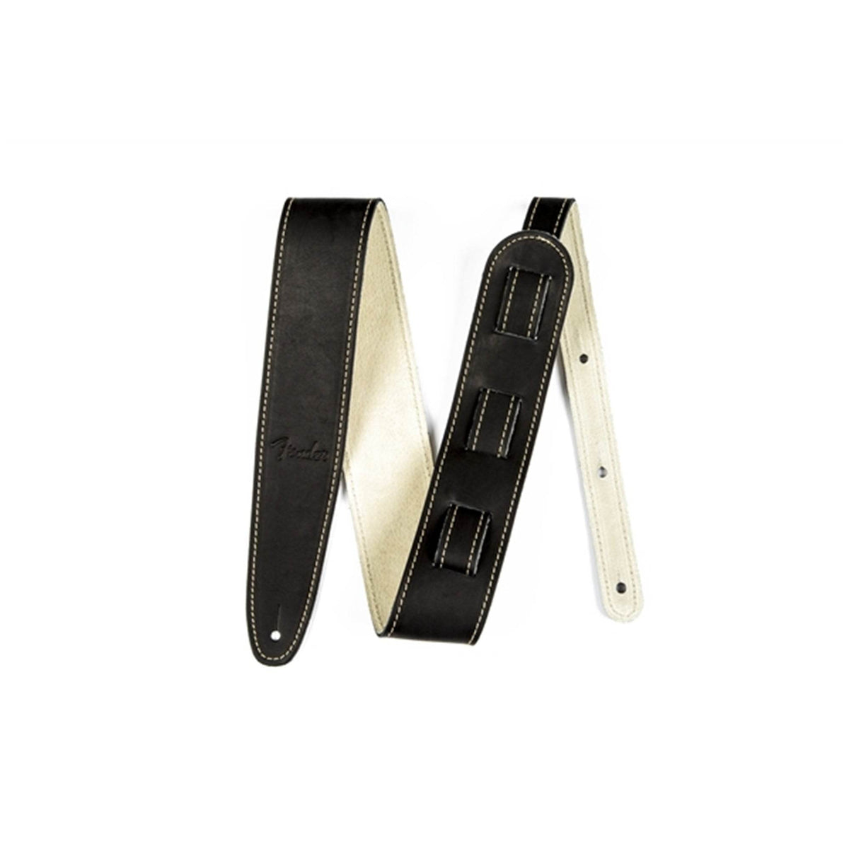 FENDER #0990607006 Ball Glove Leather Strap, Black - Ray's Midbell Music