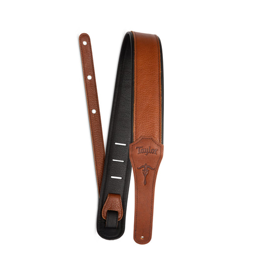 Taylor 412925 2.5" Aerial British Tan Leather Guitar Strap