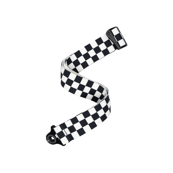 D'ADDARIO 50BAL13 Auto Lock Guitar Strap, Skater Checkerboard