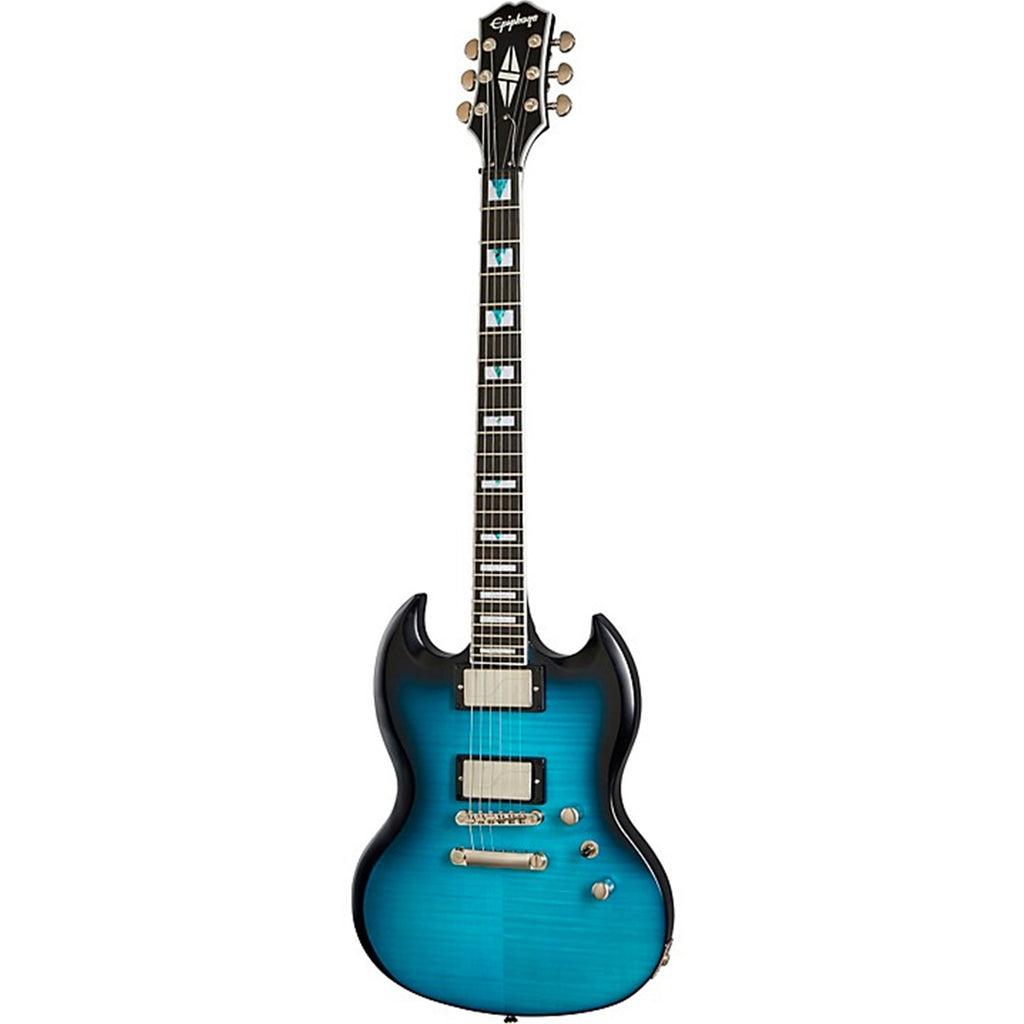Epiphone EISYBTABNH1 Modern SG Prophecy Electric Guitar (Blue Tiger Aged Gloss)