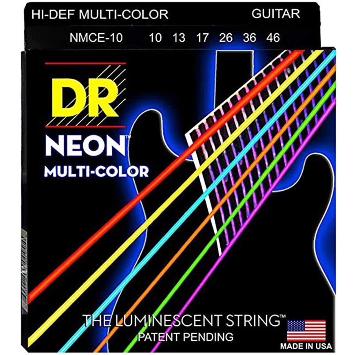 DR STRINGS NMCA10 Extra Light Multi-Colored Acoustic Strings