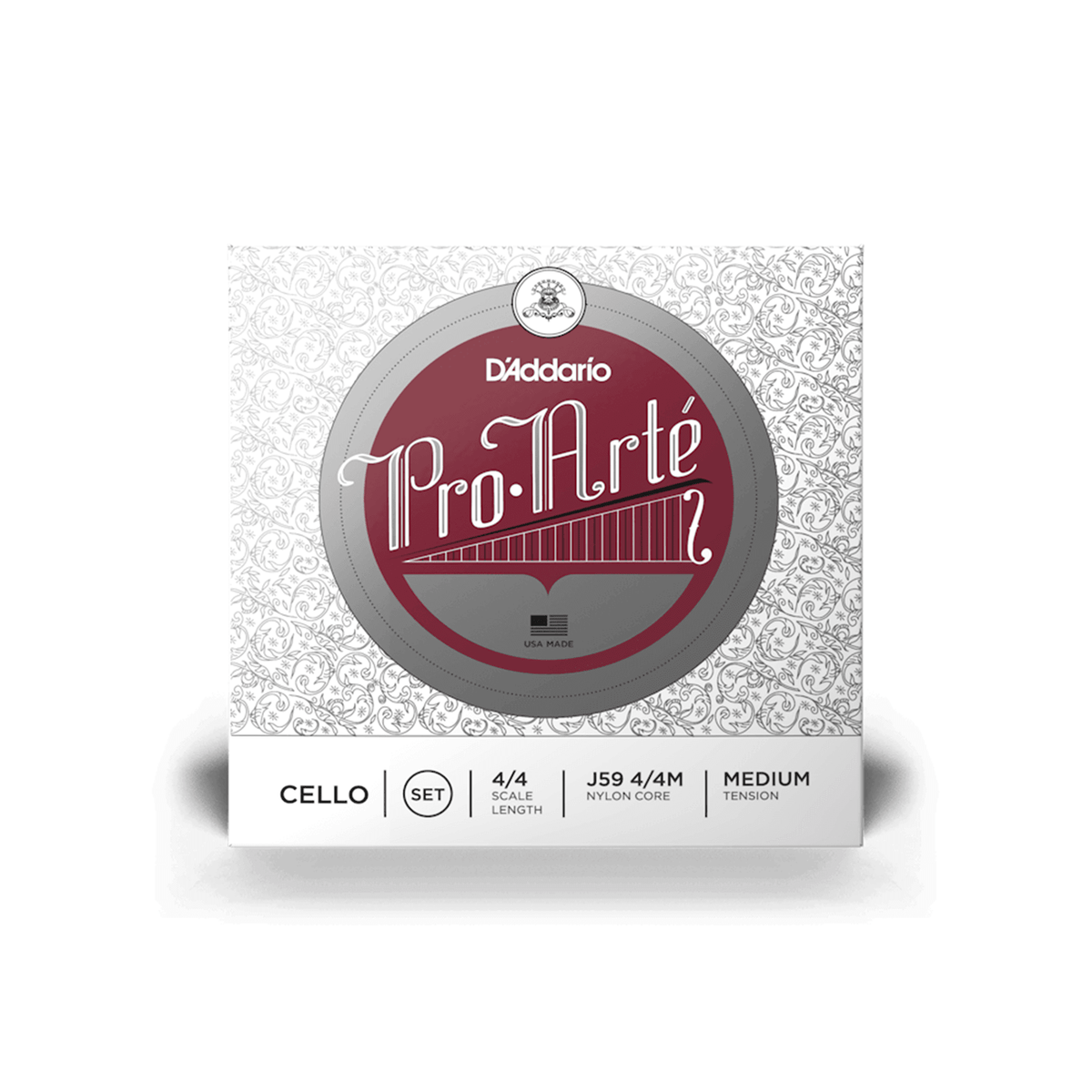 D'ADDARIO J5944M 4/4 Pro-Arte Cello String Set, Medium Tension - Ray's Midbell Music
