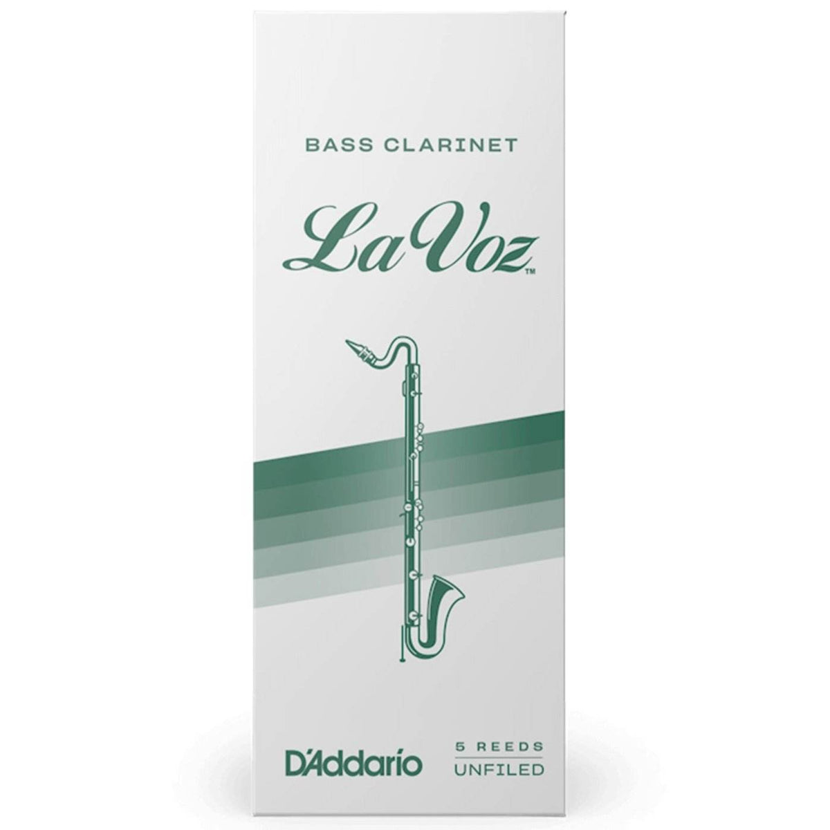 LA VOZ REC05MD Medium Bass Clarinet Reeds, Box of 5 - Ray's Midbell Music
