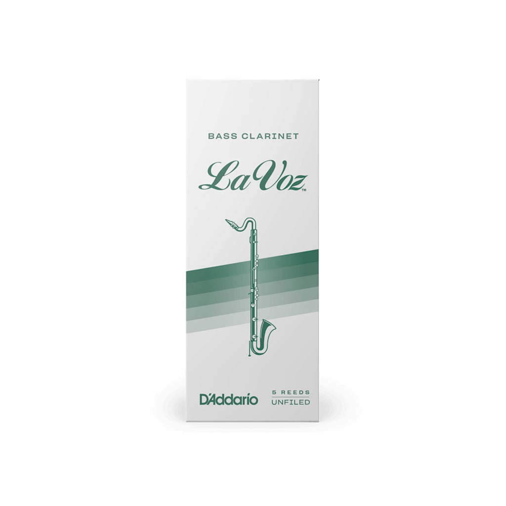 LA VOZ REC05MD Medium Bass Clarinet Reeds, Box of 5