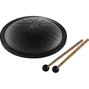 MEINL PERCUSSN MSTD1BK Mini Steel Tongue Drum, C Major (Black) - Ray's Midbell Music