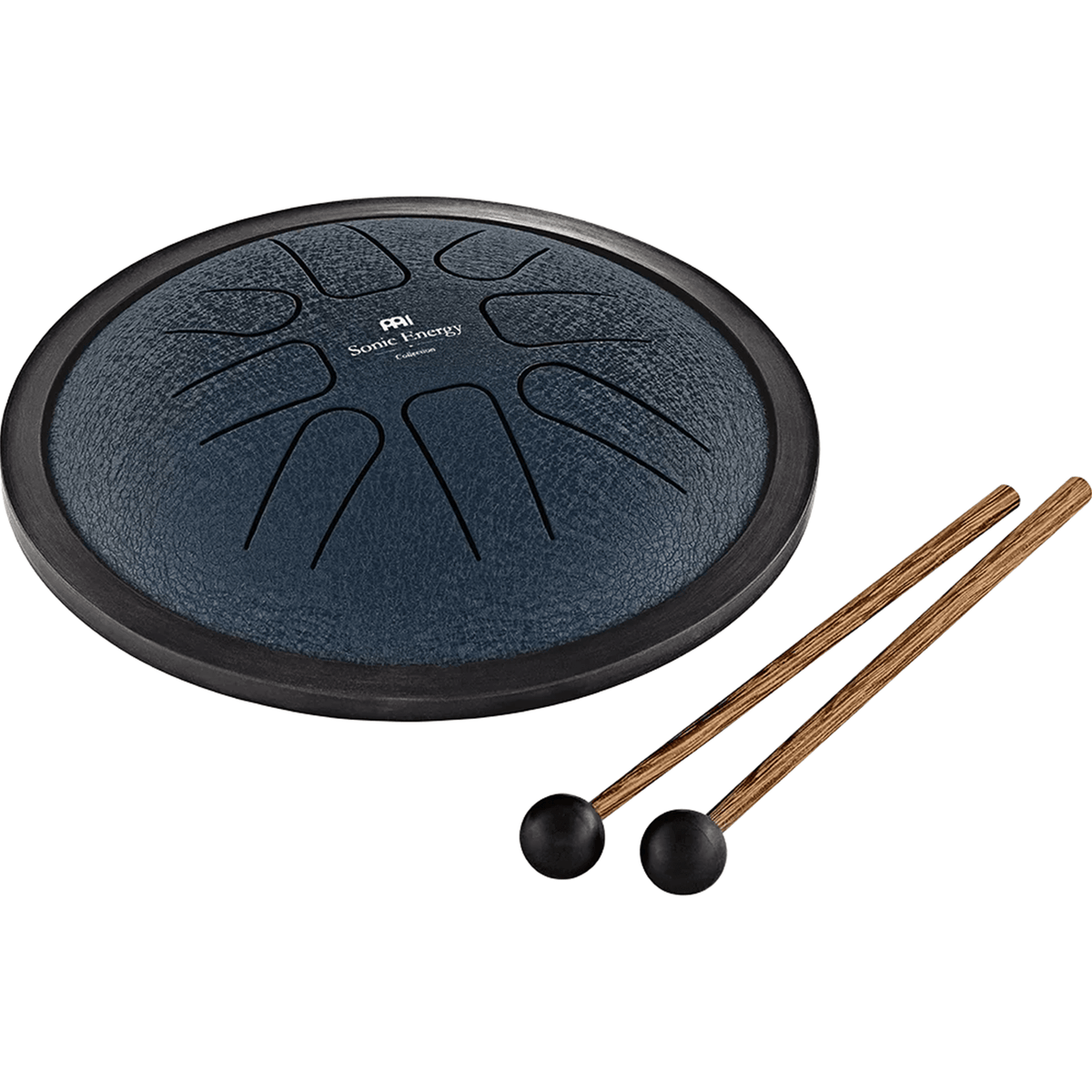 MEINL PERCUSSN MSTD2NB Mini Steel Tongue Drum, A Major (Navy Blue) - Ray's Midbell Music