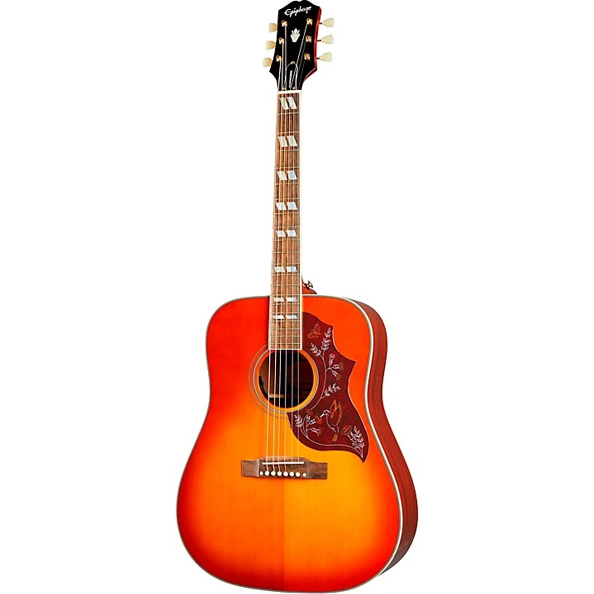Epiphone MBHUMACS Masterbilt Hummingbird A/E Guitar (Aged Cherry Sunburst)