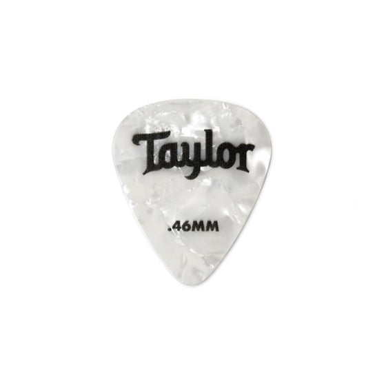 Taylor 80715 Celluloid 351 Picks, White Pearl, 1.21mm 12-Pack