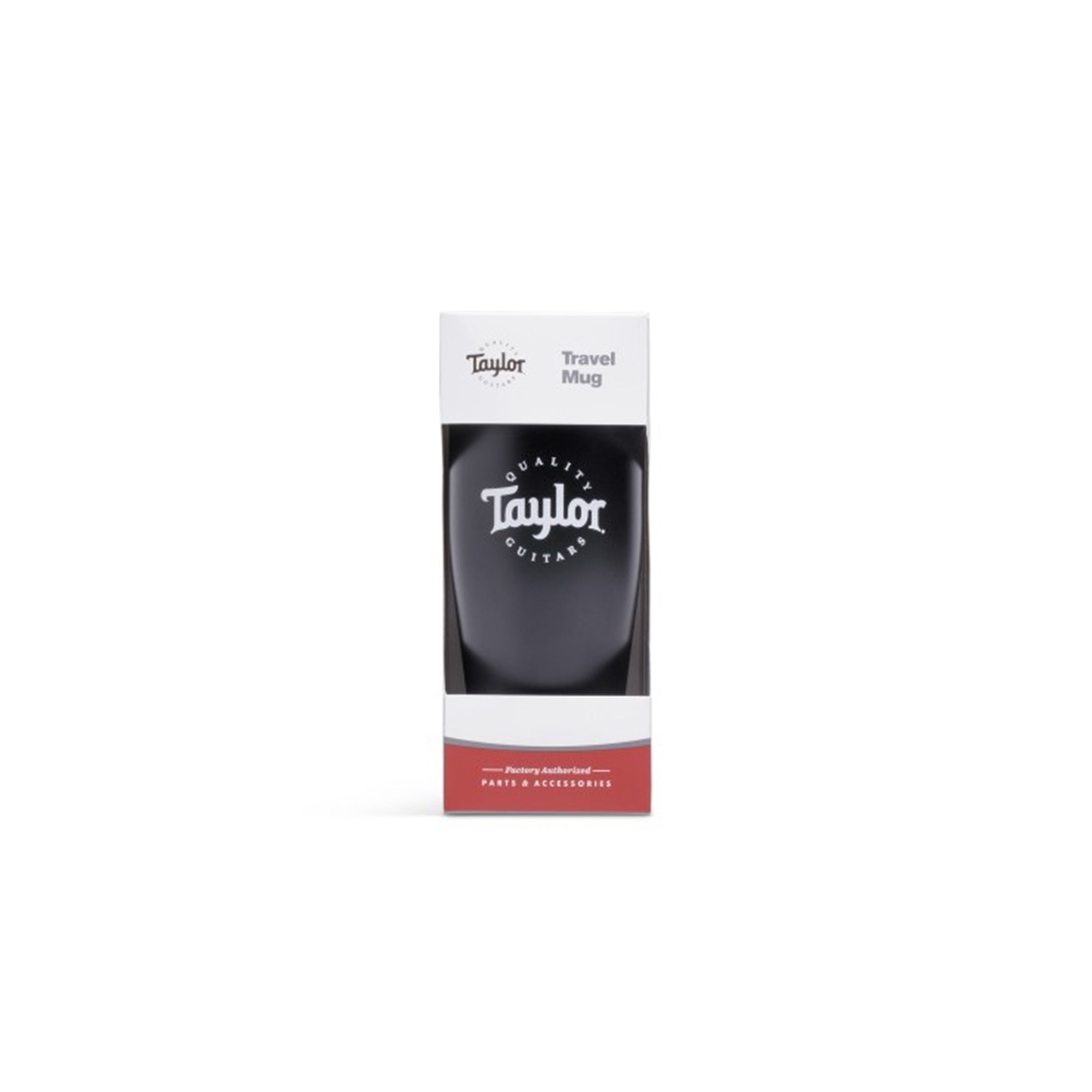 Taylor 1521 Travel Coffee Mug, Black, White Logo,20oz