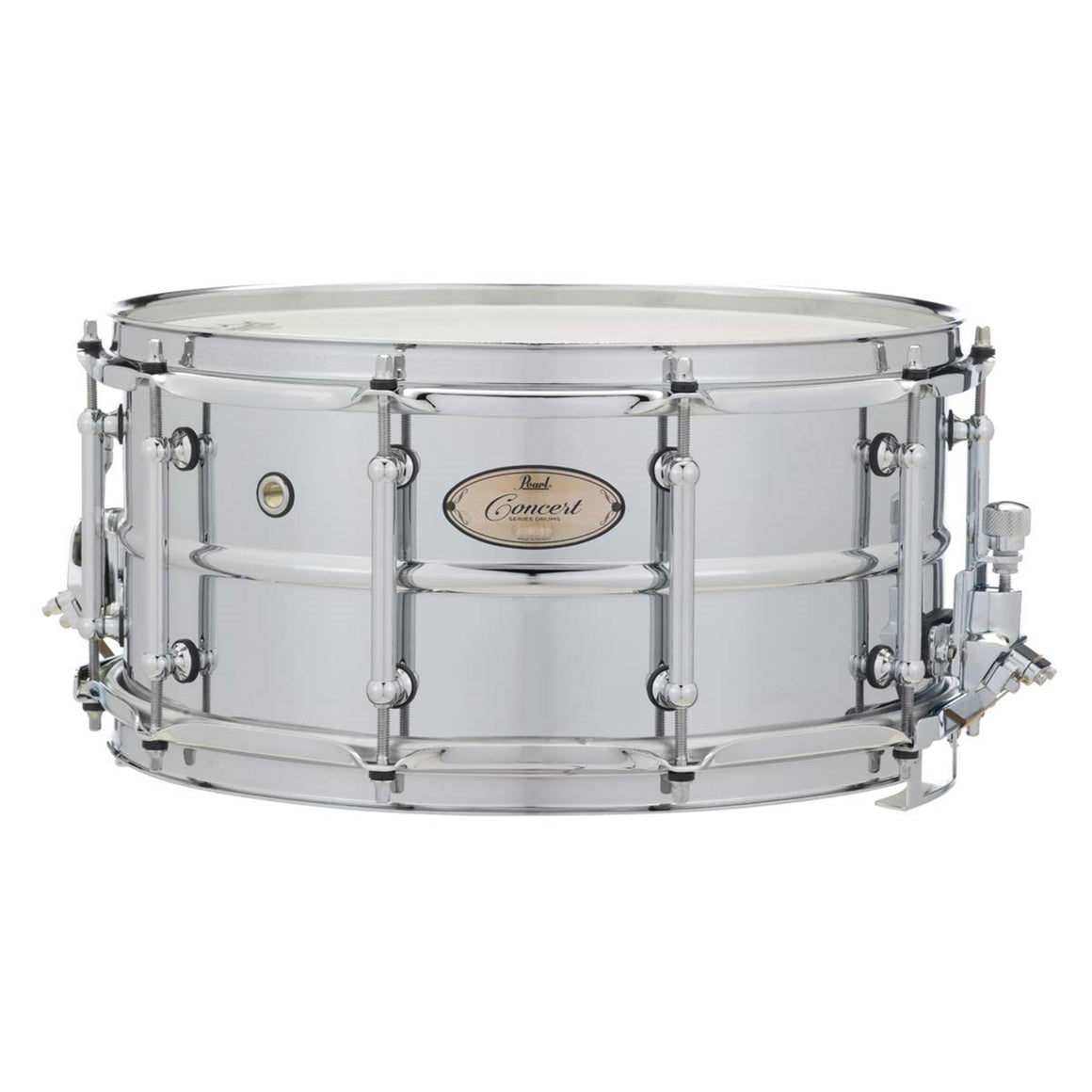 PEARL CRS1465 14x6.5" Beaded Steel Shell Concert Snare Drum, SuperHoop II w/ SR100 Strainer