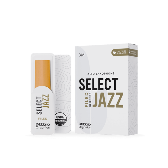 RICO JAZZ SELCT ORSF10ASX3M #3M Organic Filed Alto Saxophone Reeds, Box of 10