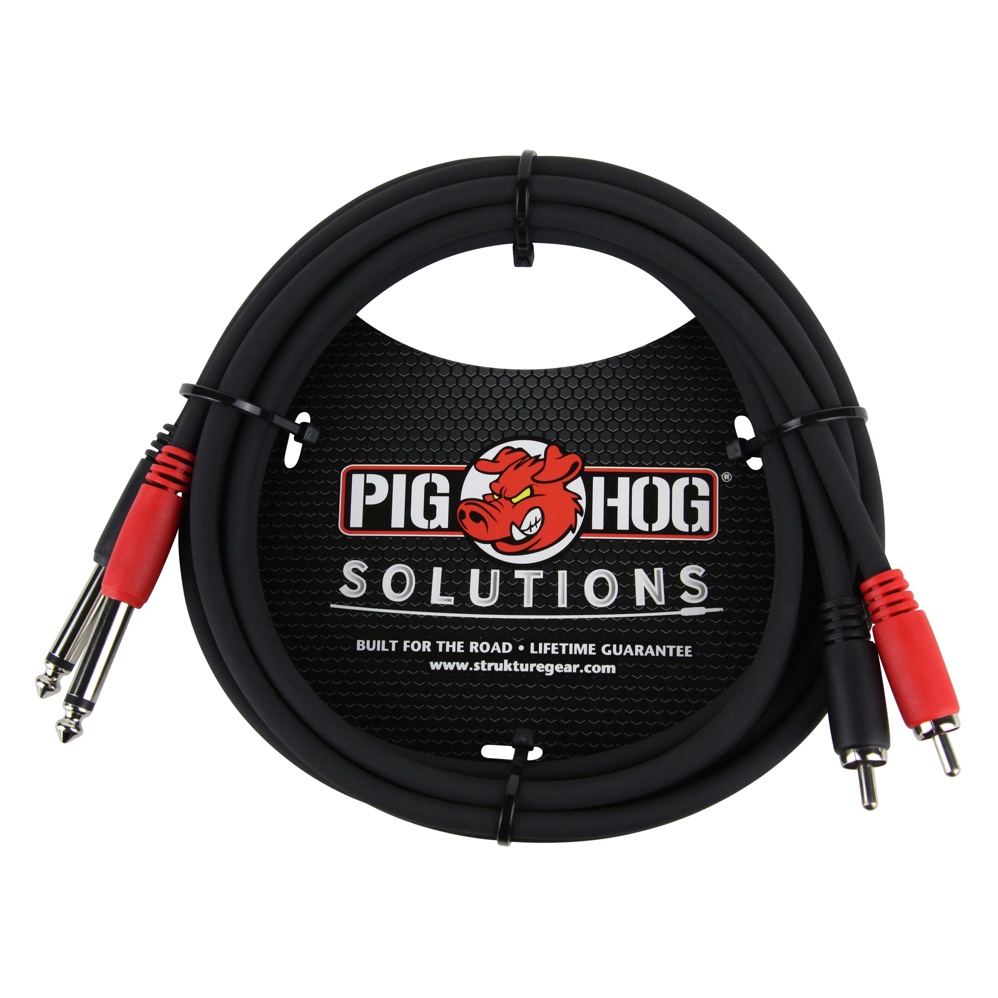 Pig Hog PDR1406 6' RCA-1/4" Dual Cable