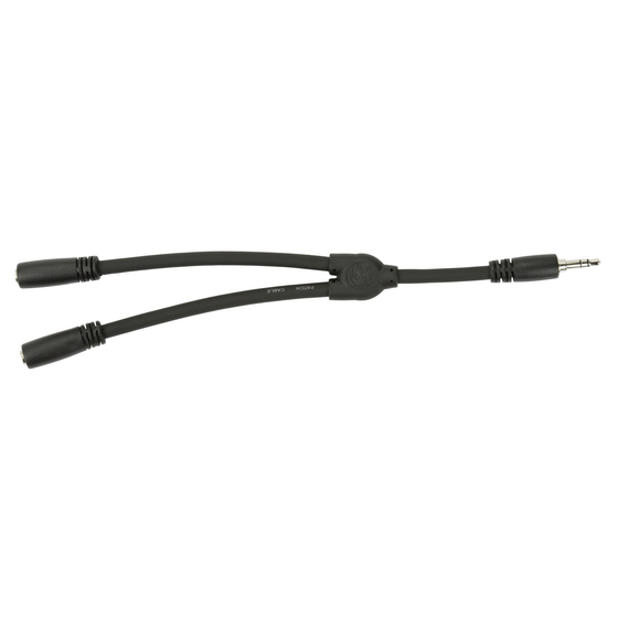 Pig Hog PY35235F 6" Y Cable, Stereo 3.5mm(M)-Dual 3.5MM (F)