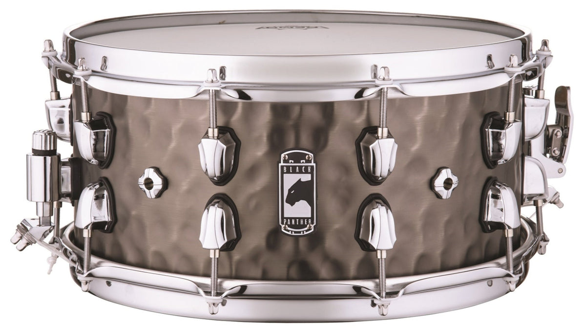 Mapex BPNBR465HCN Black Panther 14"x6.5" Persuader Snare Drum, 1.2mm Hammered Brass