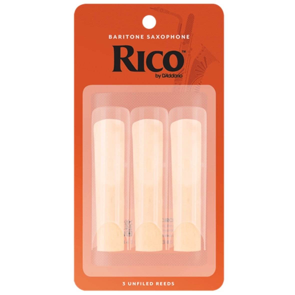 RICO RLA0325 #2.5 Bari Sax Reeds, 3 Pack - Ray's Midbell Music