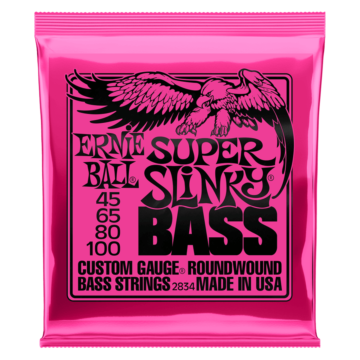 ERNIE BALL 2834 Super Slinky Round Wound Bass Strings - Ray's Midbell Music