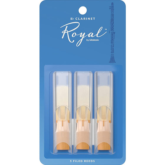 RICO ROYAL RCB0330 #3 Clarinet Reeds, 3 Pack