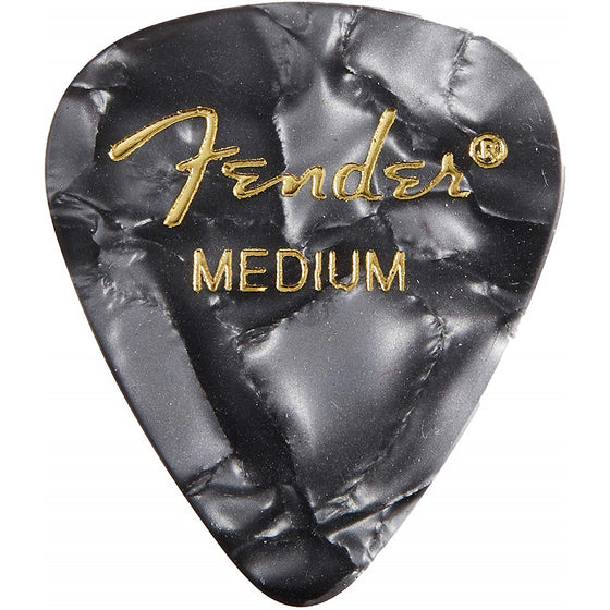 FENDER #0980351843 Black Moto Med Picks 12 Pk