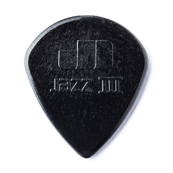 DUNLOP 47P3S Jazz III Pick 1.38 Sharp End Black 6pk