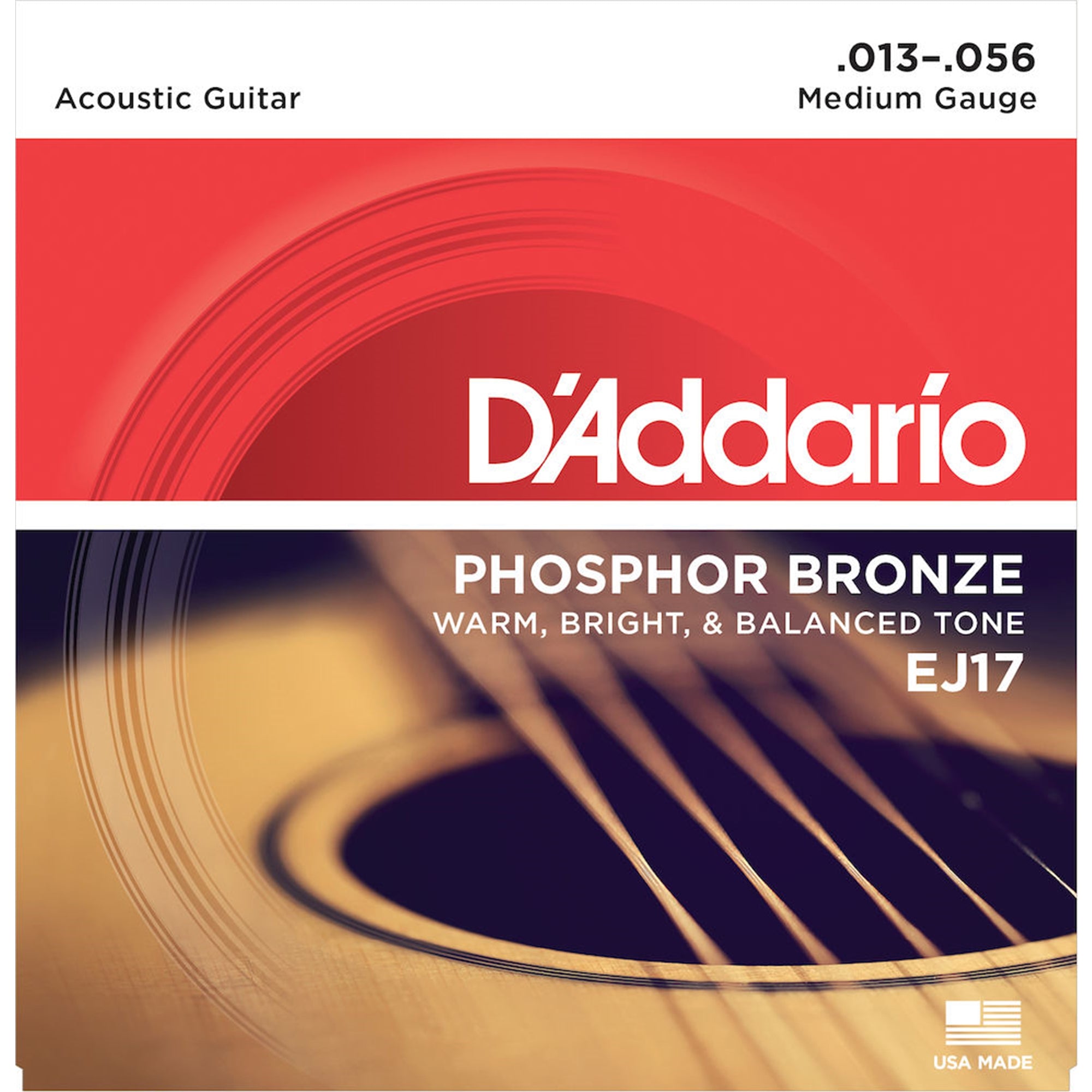 D'ADDARIO EJ17 Medium Acoustic Guitar Strings
