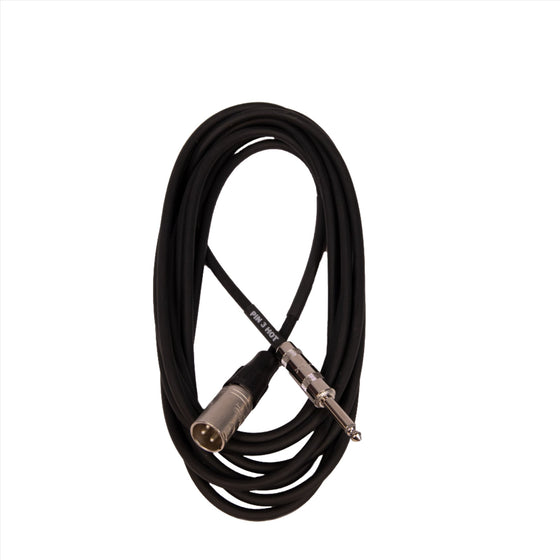 PROformance MP15L 15' High-Z Mic Cable (XLR M to 1/4" M)