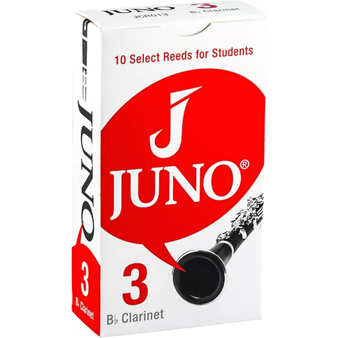 JUNO JCR013 #3 Bb Clarinet Reeds, Box of 10