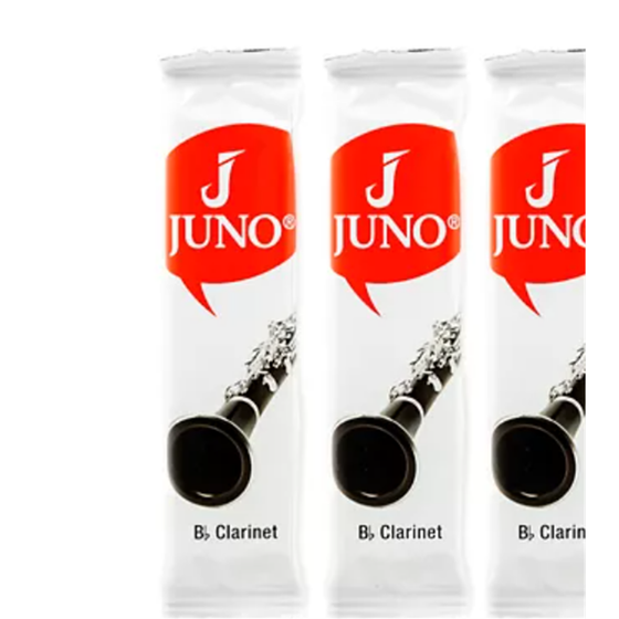 JUNO JCR01253 #2.5 Bb Clarinet Reeds, Card Of 3