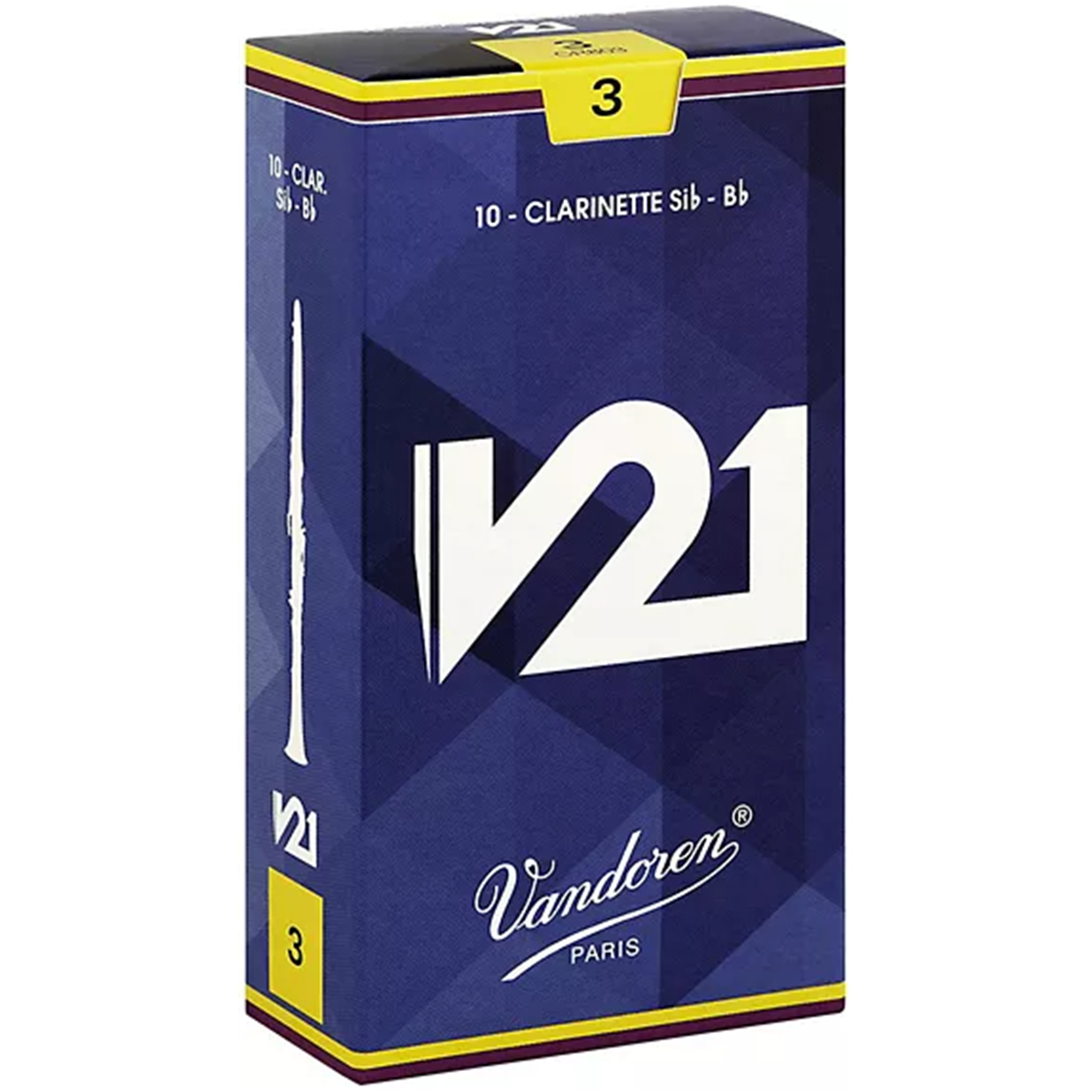VANDOREN V21 CR803 #3 Clarinet Reeds, Box of 10