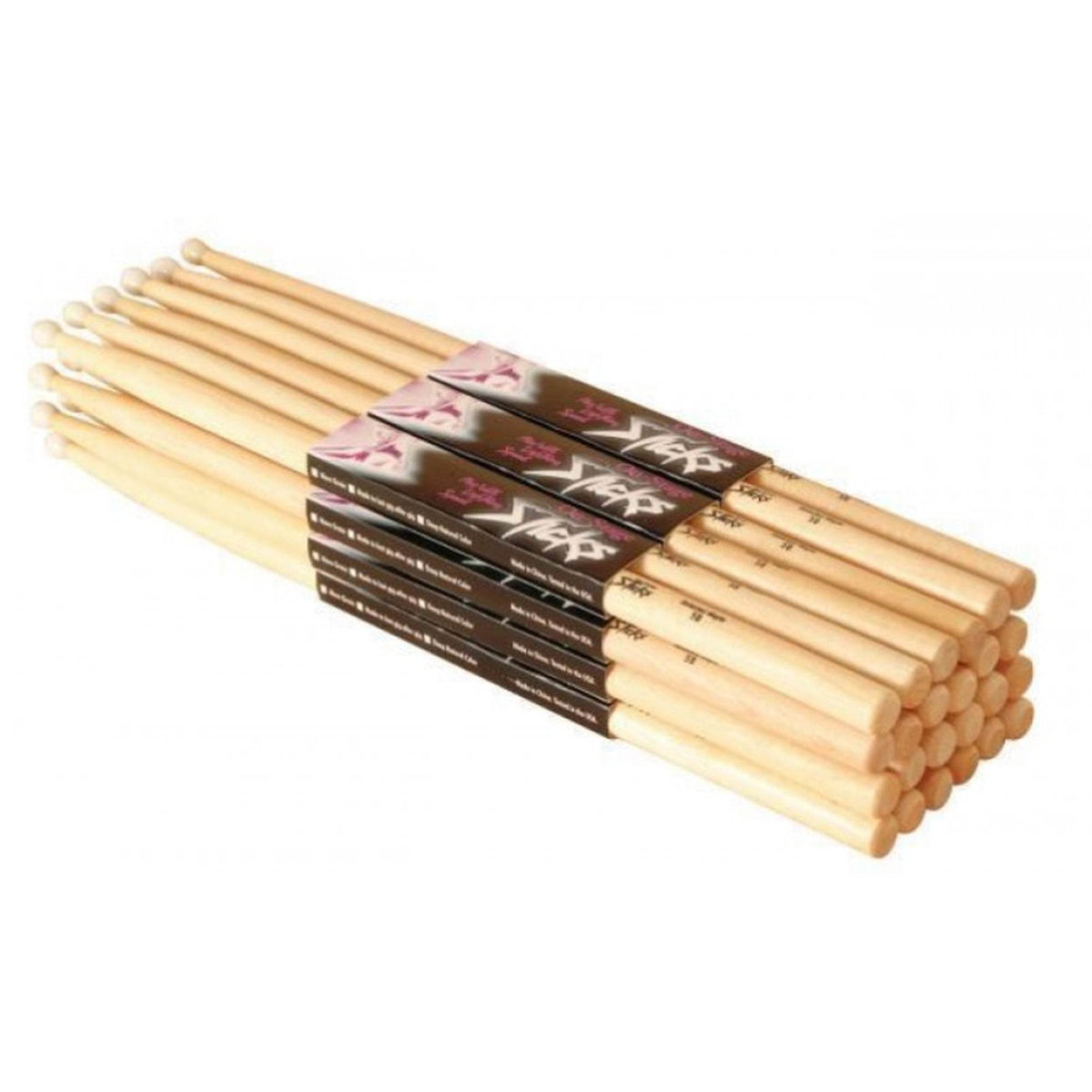 ON STAGE MW5B 5B Maple Drum Sticks (Wood Tip, 12pr) - Ray's Midbell Music