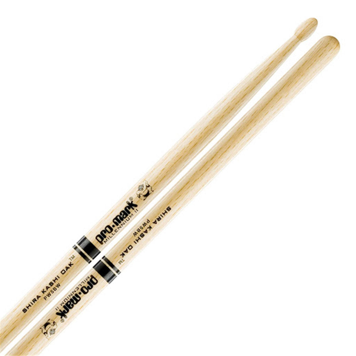 PRO MARK PW5BW 5B Shira Kashi Oak Wood Tip Drumsticks - Ray's Midbell Music