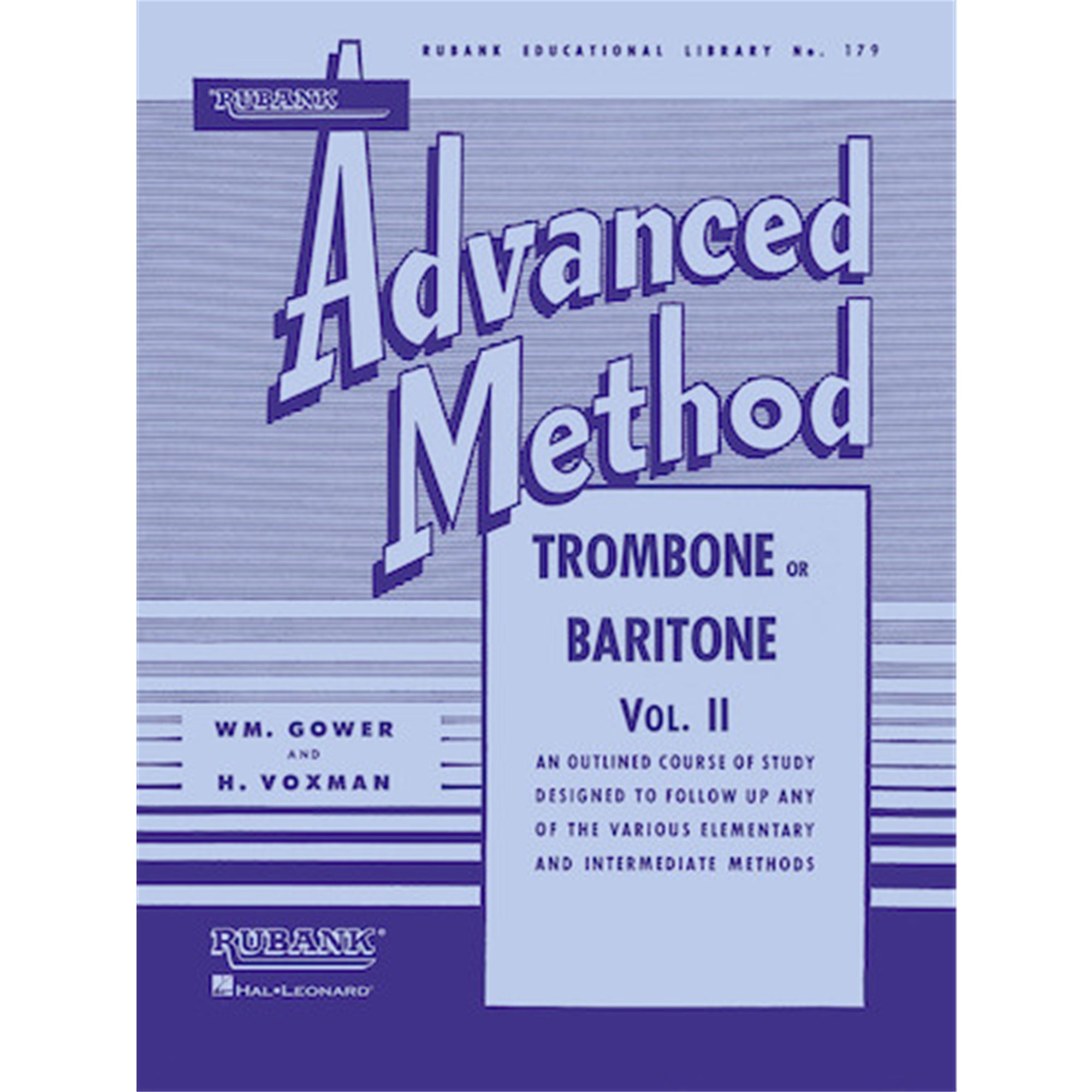 HAL LEONARD HL04470360 Rubank Advanced Method - Trombone Vol. 2