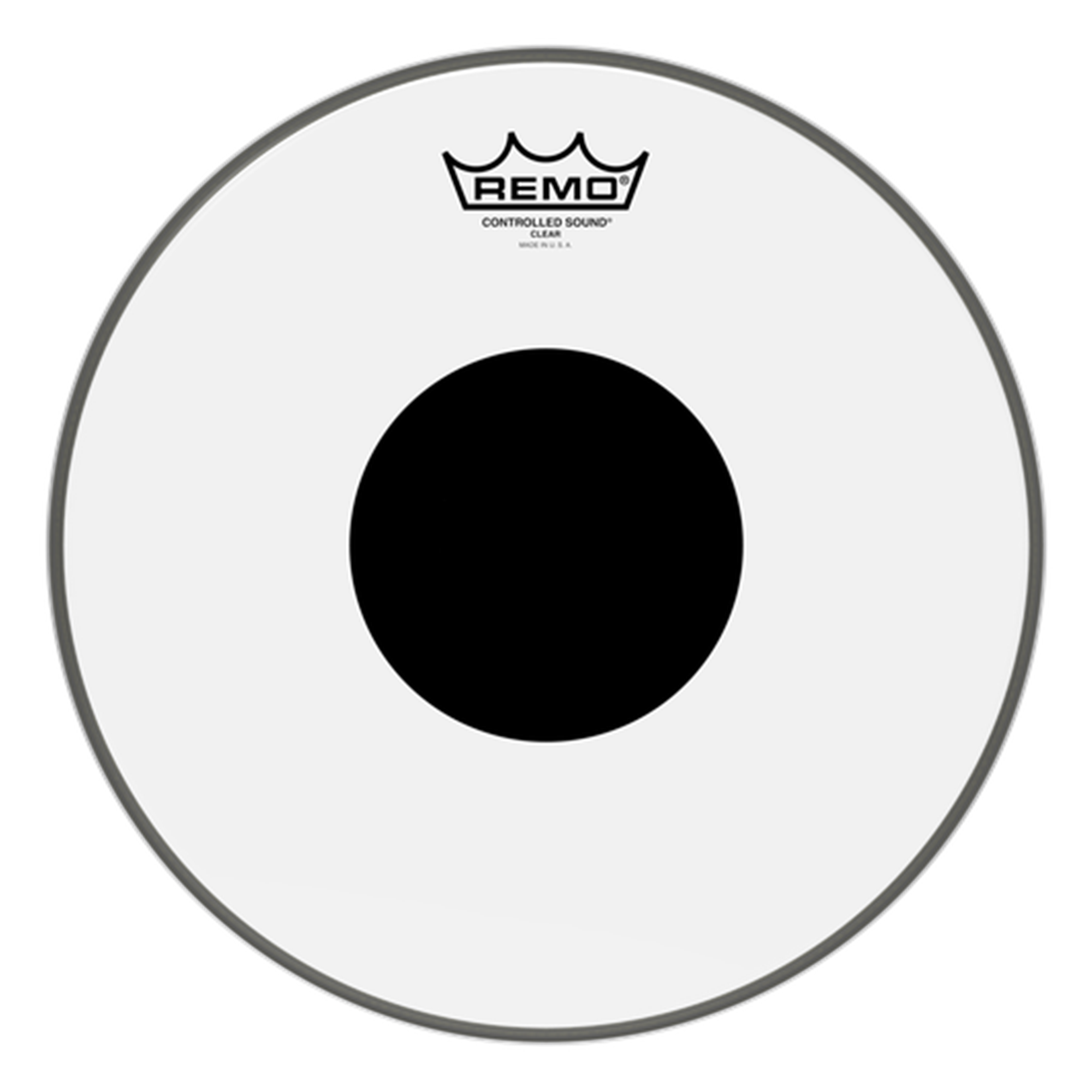 REMO CS-0312-10 12" Clear Controlled Sound Drum Head (Black Dot On Top)