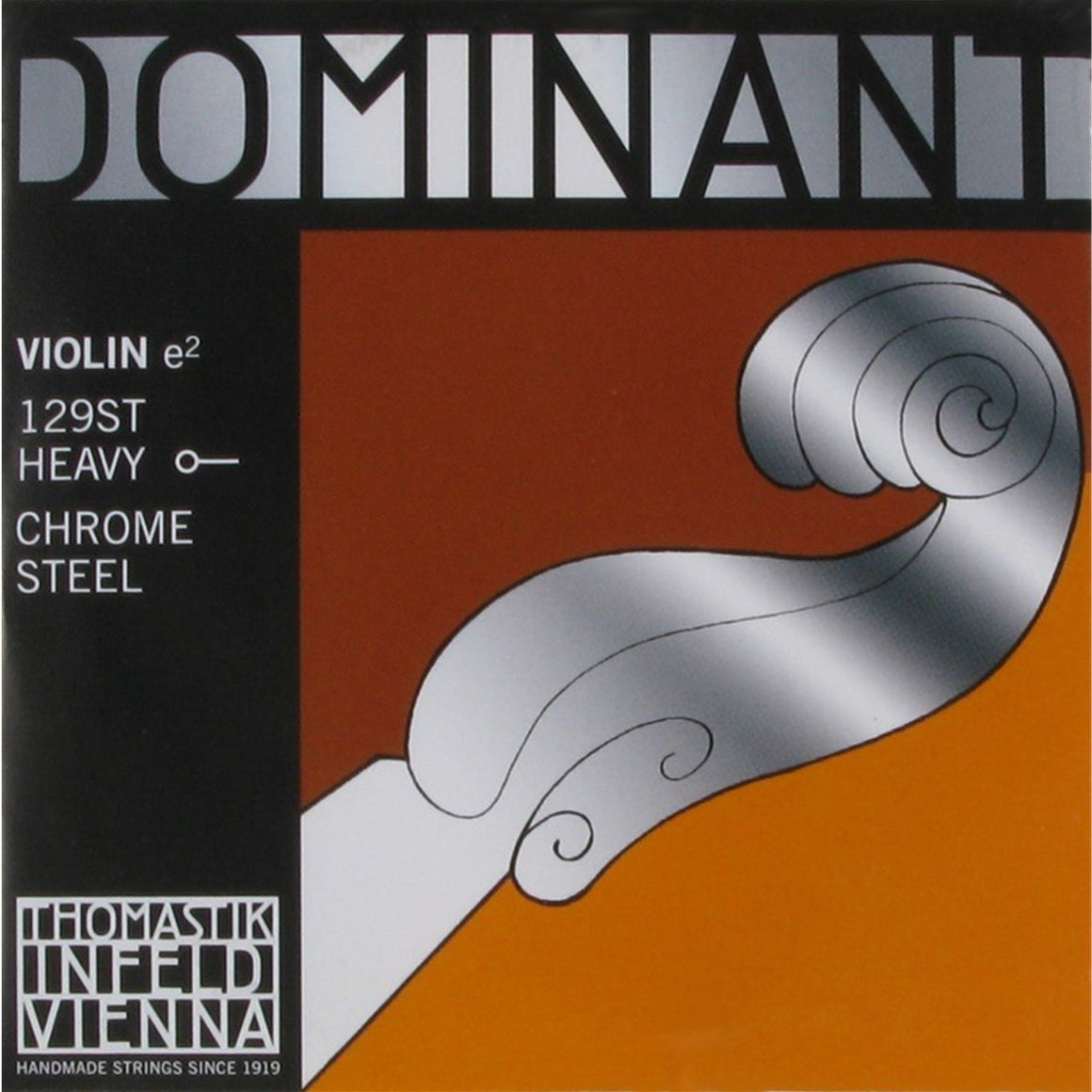THOMASTIK DRT129 Dominant 4/4 Violin E String w/ Plain Steel & Ball End