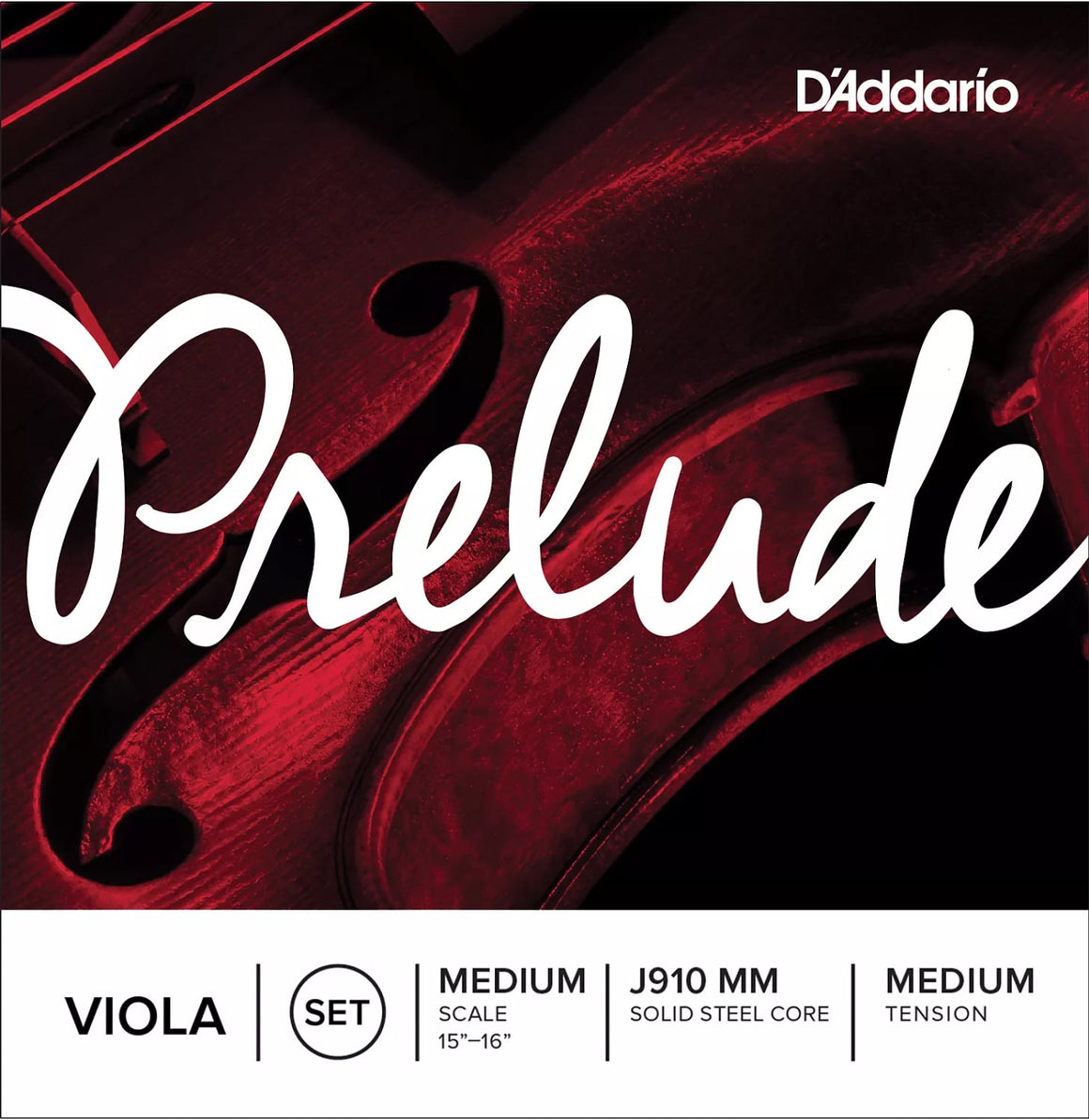 D'ADDARIO J910MM Prelude Med. Viola String Set 14 1/8"