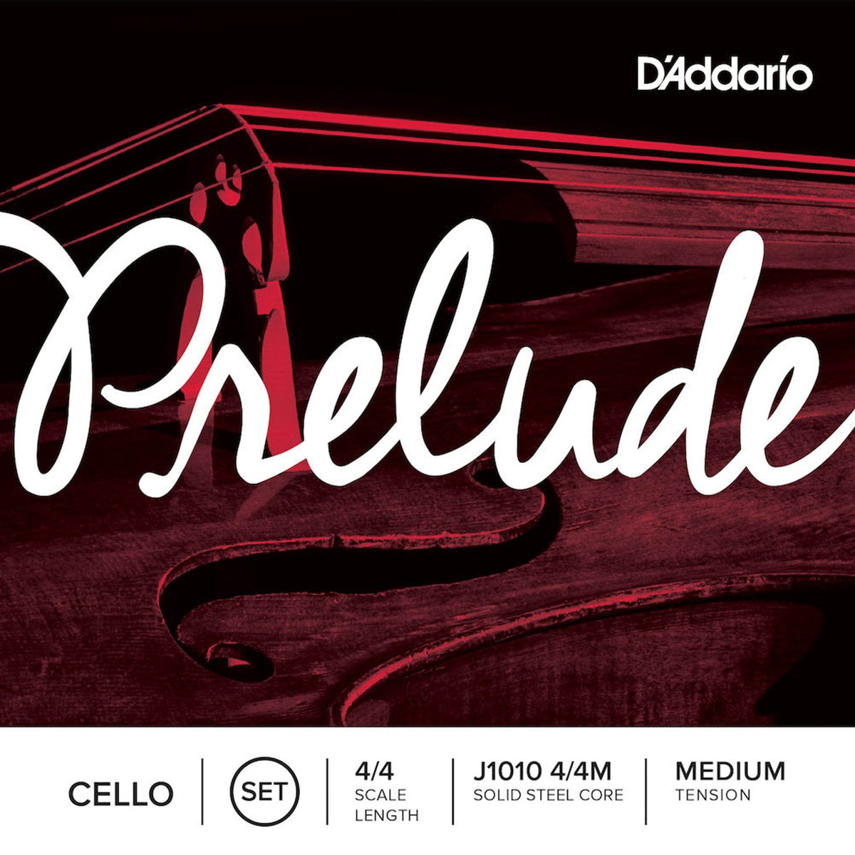 D'ADDARIO J101044M Prelude Cello String Set, 4/4 Scale, Medium Tension - Ray's Midbell Music