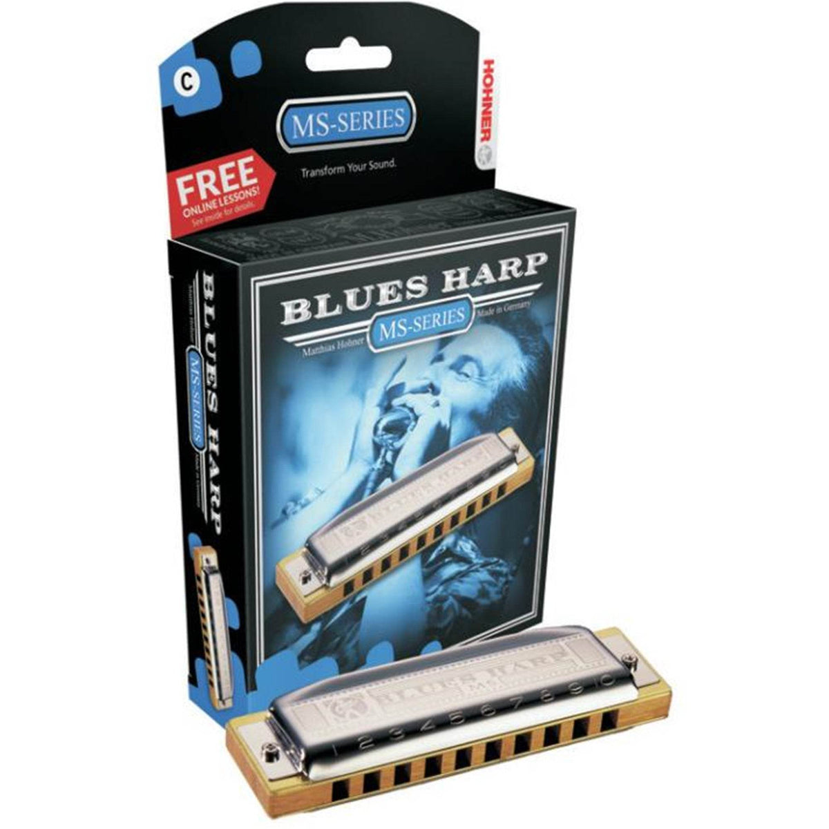 HOHNER 532BXC Blues Harp C Box - Ray's Midbell Music