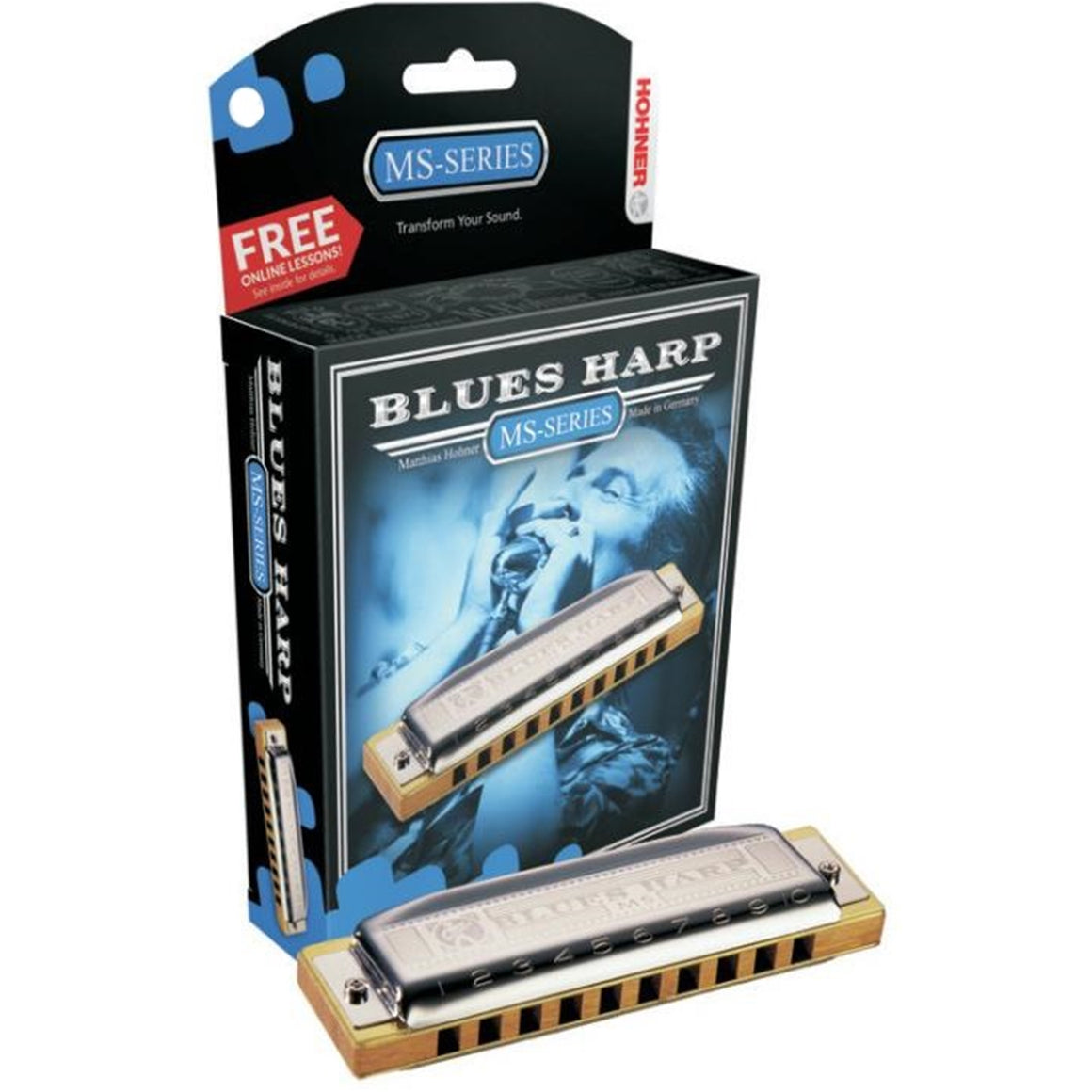 HOHNER 532BXD Blues Harp D Box